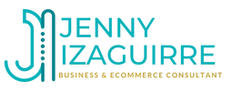 Logo de Jenny Izaguirre consultora de negocios y Ecommerce en Shopify